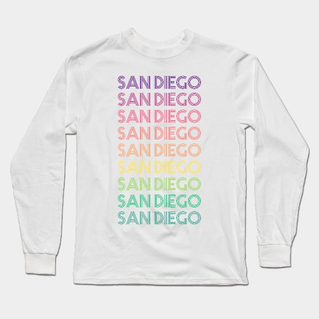 San Diego Long Sleeve T-Shirt by RainbowAndJackson